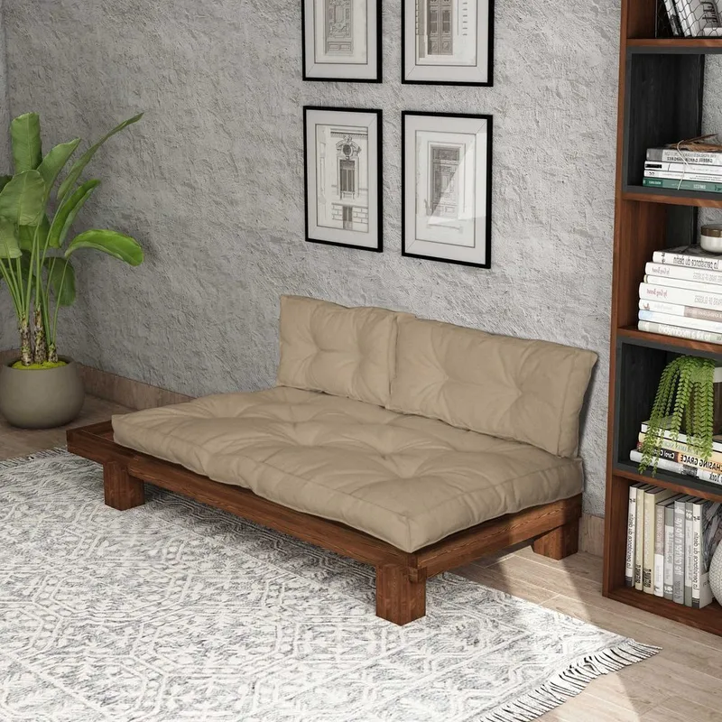 Fynros 2-seters Sovesofa - Beige - Møbler - Sofaer - Sovesofaer