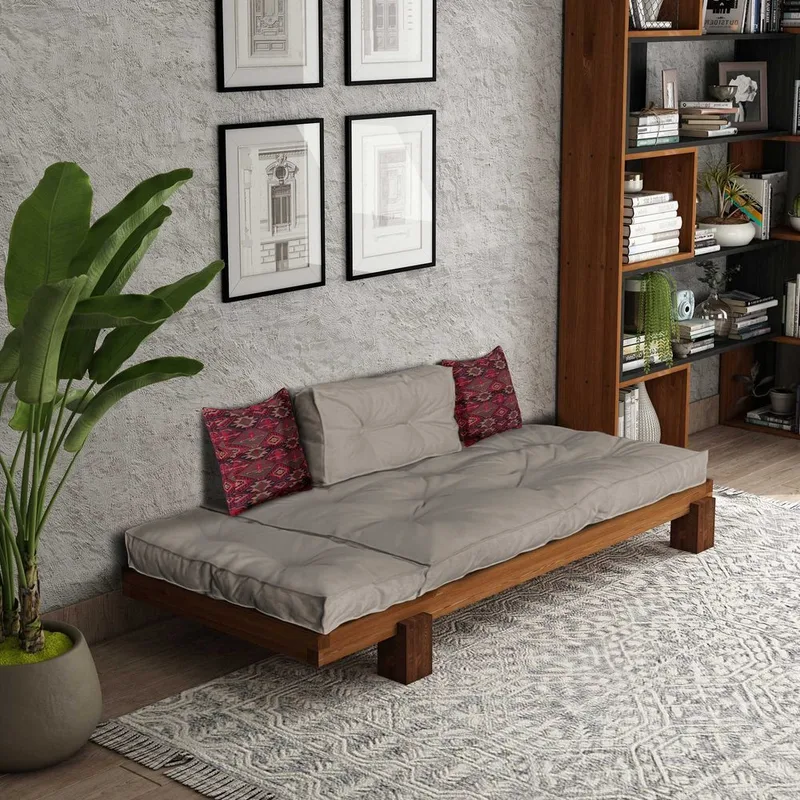 Fynros 2-seters Sovesofa - Beige/Natur - Møbler - Sofaer - Sovesofaer