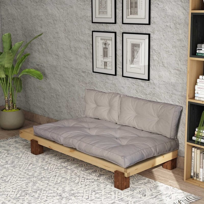 Fynros 2-seters Sovesofa - Beige/Natur - Møbler - Sofaer - Sovesofaer
