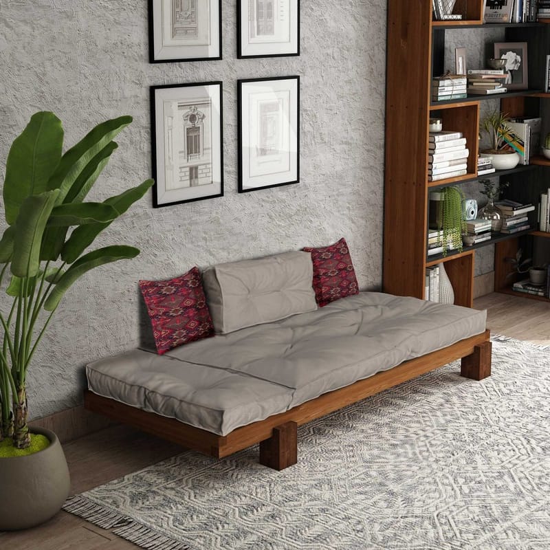 Fynros 2-seters Sovesofa - Beige/Natur - Møbler - Sofaer - Sovesofaer