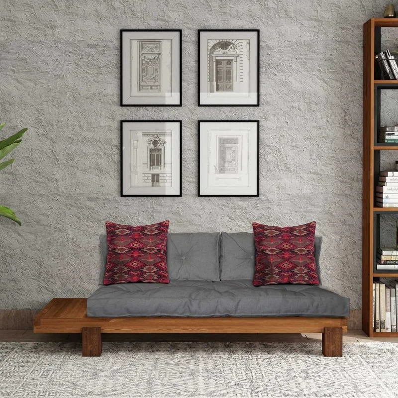 Fynros 2-seters Sovesofa - Grå/Natur - Møbler - Sofaer - Sovesofaer