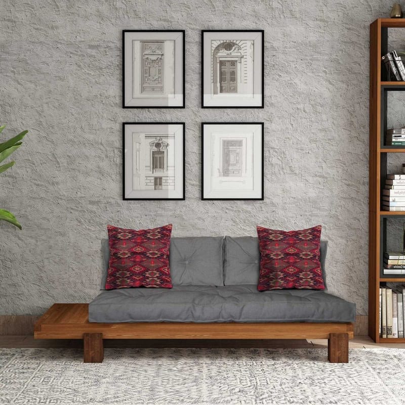 Fynros 2-seters Sovesofa - Grå/Natur - Møbler - Sofaer - Sovesofaer