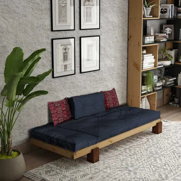 Fynros 2-seters Sovesofa - Marineblå - Møbler - Sofaer - Sovesofaer