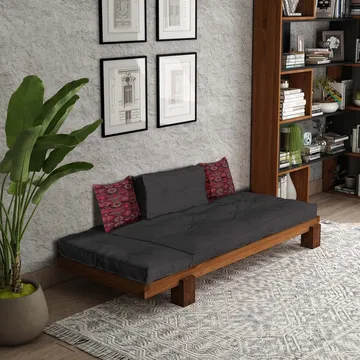 Fynros 2-seters Sovesofa - Natur/Antrasitt - Møbler - Sofaer - Sovesofaer