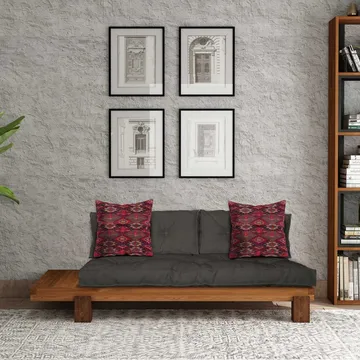 Fynros 2-seters Sovesofa - Natur/Antrasitt - Møbler - Sofaer - Sovesofaer