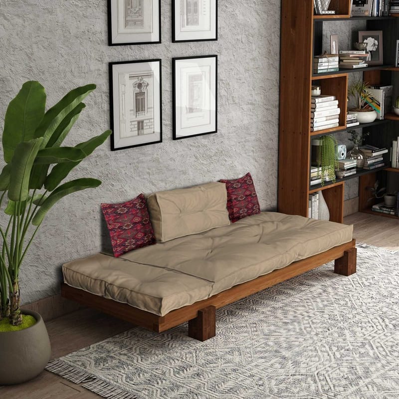 Fynros 2-seters Sovesofa - Natur/Lysebrun - Møbler - Sofaer - Sovesofaer