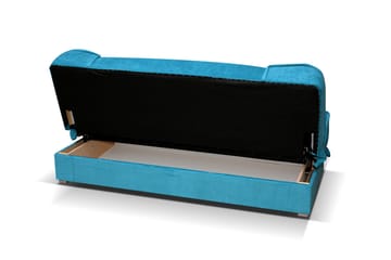 Gabi 4-seter Langsgående Sovesofa 175x80x80 cm med Oppbevaring i Stoff - Brun - Møbler - Sofaer - Sovesofaer