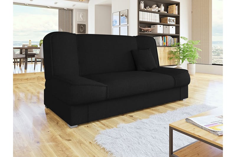 Gabi Sofa 175x80x80 cm - Svart - Sovesofaer - 4 seters sovesofa