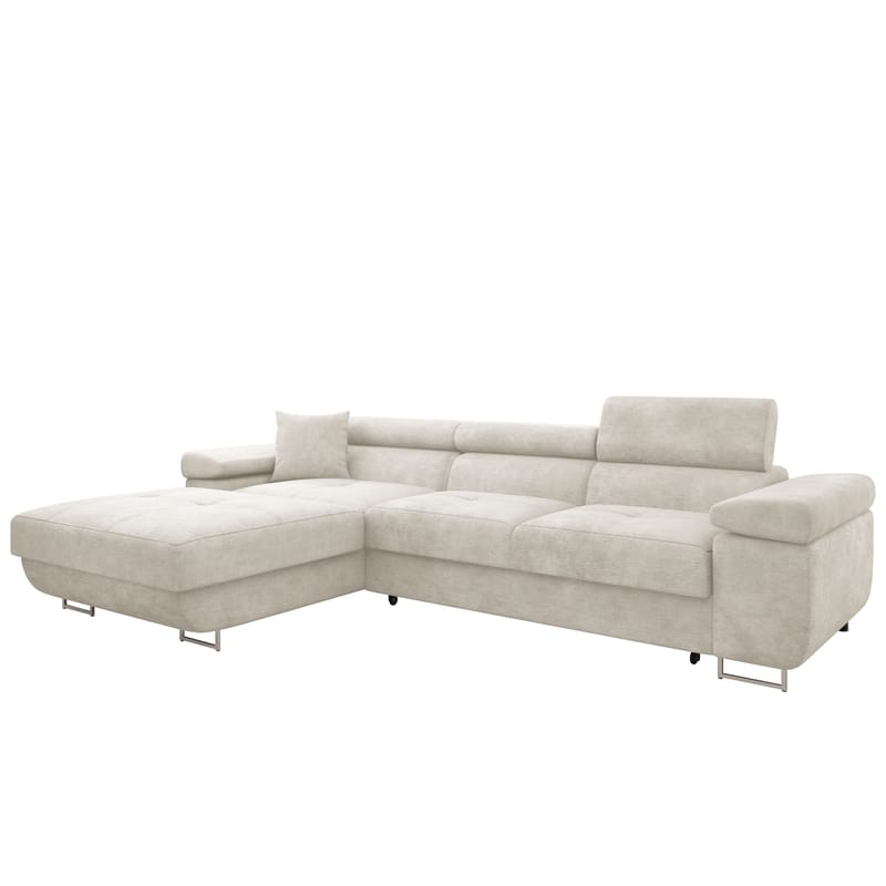 Gabina 3-seters sovesofa med divan - beige - Møbler - Sofaer - Sovesofaer