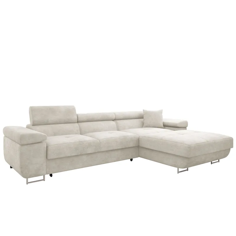 Gabina 3-seters sovesofa med divan, beige