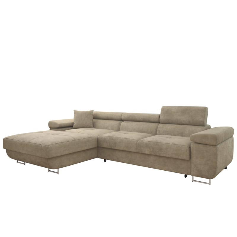 Gabina 3-seters sovesofa med divan - beige - Møbler - Sofaer - Sovesofaer