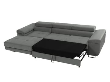 Gabina 3-seters sovesofa med divan - svart - Møbler - Sofaer - Sovesofaer