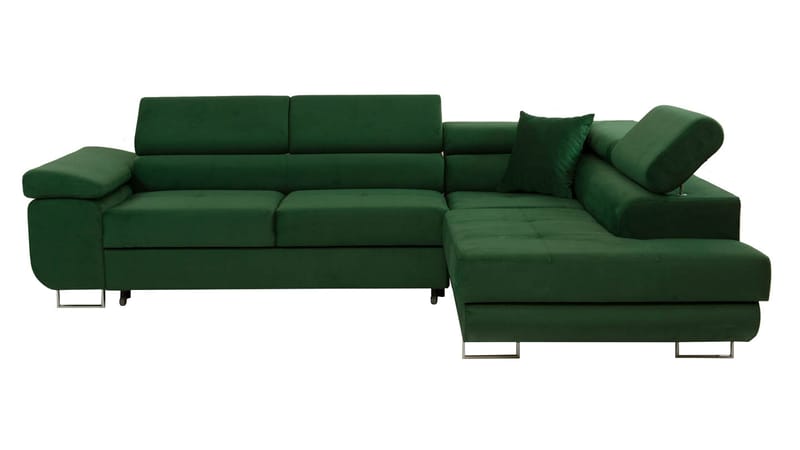 Gabina 4-seters sovesofa med sjeselong - brun - Møbler - Sofaer - Sovesofaer