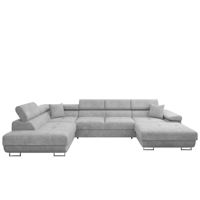 Gabina 5-seters U-formet sovesofa med divan og sjeselong - grå - Møbler - Sofaer - Sovesofaer