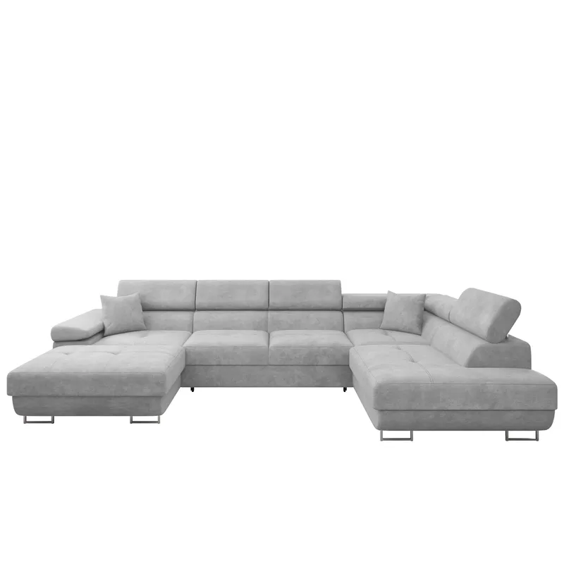 Gabina 5-seters U-formet sovesofa med divan og sjeselong - grå - Møbler - Sofaer - Sovesofaer