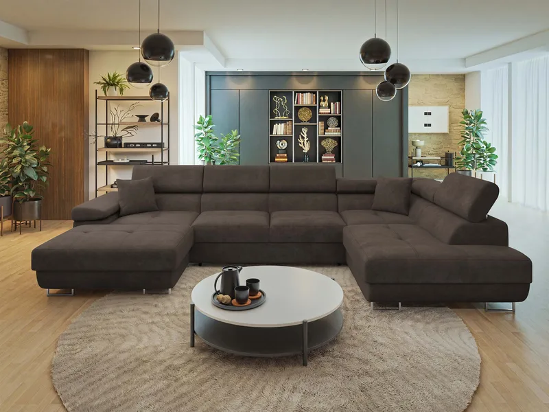 Gabina 5-seters U-formet sovesofa med divan og sjeselong - Lumo 40 - Møbler - Sofaer - Sovesofaer