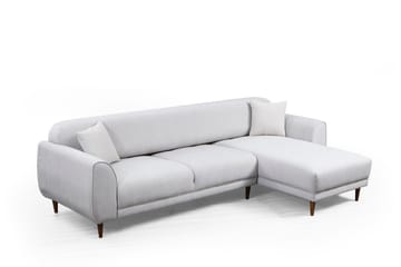 Gajanejos 5-seter Høyrevendt L-formet Sovesofa 87x237 cm i Stoff - Beige - Møbler - Sofaer - Sovesofaer
