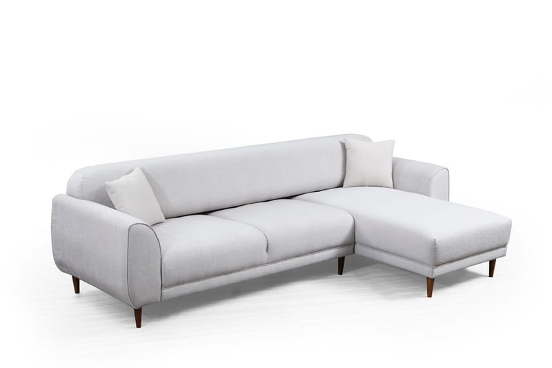 Gajanejos 5-seter Høyrevendt L-formet Sovesofa 87x237 cm i Stoff - Beige - Møbler - Sofaer - Sovesofaer