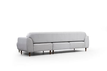 Gajanejos 5-seter Høyrevendt L-formet Sovesofa 87x237 cm i Stoff - Beige - Møbler - Sofaer - Sovesofaer
