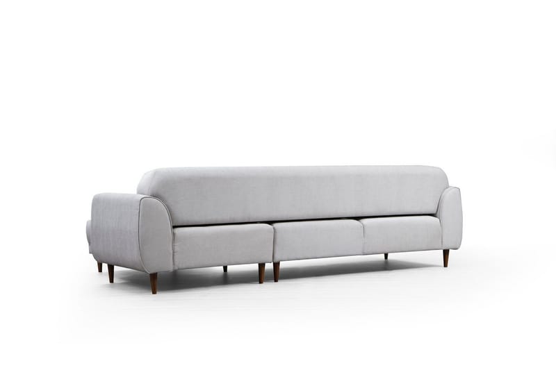 Gajanejos 5-seter Høyrevendt L-formet Sovesofa 87x237 cm i Stoff - Beige - Møbler - Sofaer - Sovesofaer