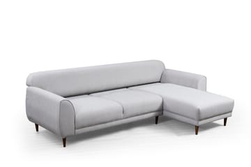 Gajanejos 5-seter Høyrevendt L-formet Sovesofa 87x237 cm i Stoff - Beige - Møbler - Sofaer - Sovesofaer