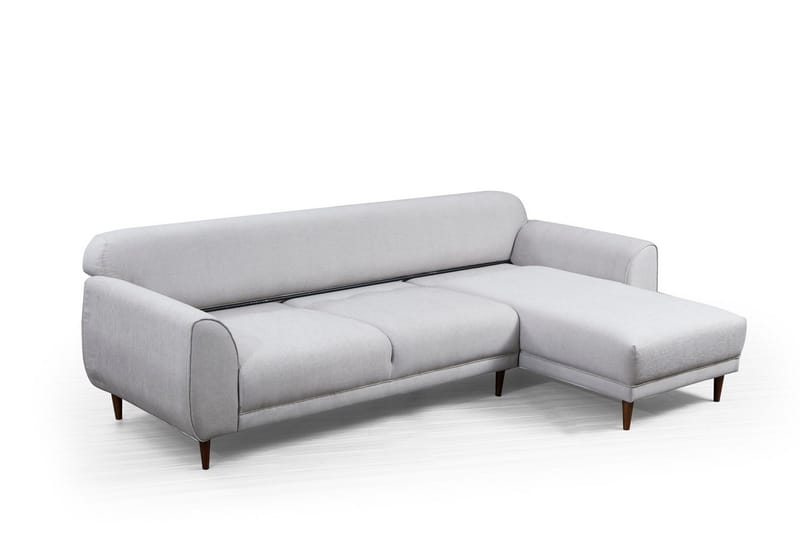 Gajanejos 5-seter Høyrevendt L-formet Sovesofa 87x237 cm i Stoff - Beige - Møbler - Sofaer - Sovesofaer