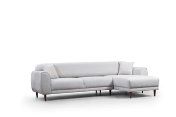 Gajanejos 5-seter Høyrevendt L-formet Sovesofa 87x237 cm i Stoff - Beige - Møbler - Sofaer - Sovesofaer