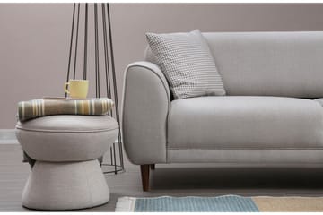 Gajanejos 5-seter Høyrevendt L-formet Sovesofa 87x237 cm i Stoff - Beige - Møbler - Sofaer - Sovesofaer