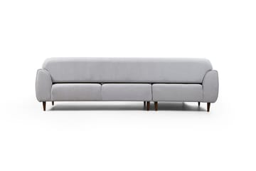 Gajanejos 5-seter Venstrevendt L-formet Sovesofa 87x237 cm i Stoff - Lysegrå - Møbler - Sofaer - Sovesofaer