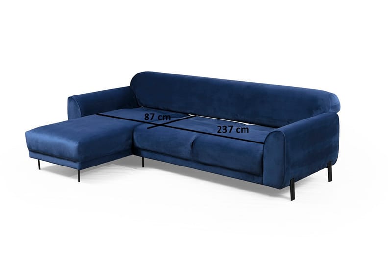 Gajanejos Divansovesofa - Blå - Møbler - Sofaer - Sovesofaer