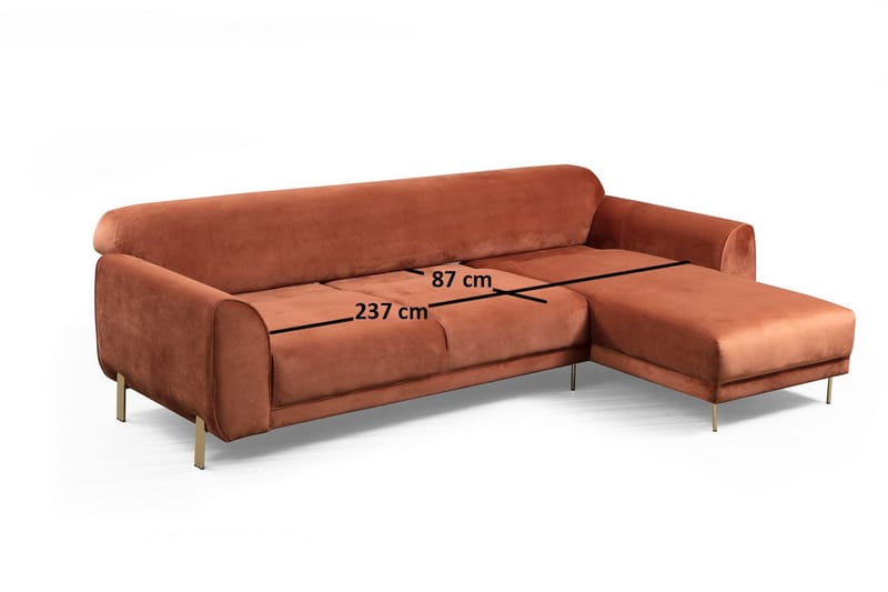Gajanejos Divansovesofa - Brun - Møbler - Sofaer - Sovesofaer
