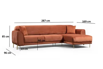 Gajanejos Divansovesofa - Brun - Møbler - Sofaer - Sovesofaer