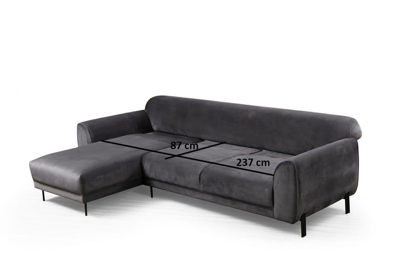 Gajanejos Divansovesofa - Grå - Møbler - Sofaer - Sovesofaer