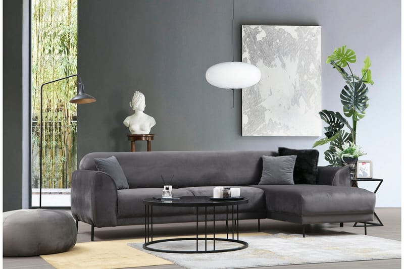 Gajanejos Divansovesofa - Grå - Møbler - Sofaer - Sovesofaer