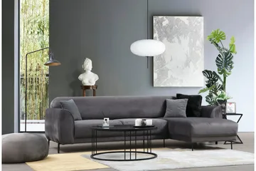 Gajanejos Divansovesofa - Grå - Møbler - Sofaer - Sovesofaer