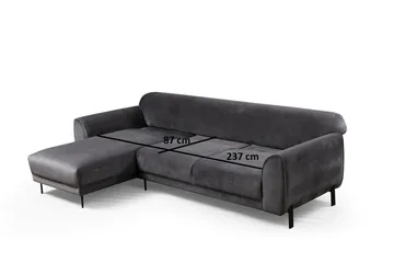 Gajanejos Divansovesofa - Grå - Møbler - Sofaer - Sovesofaer