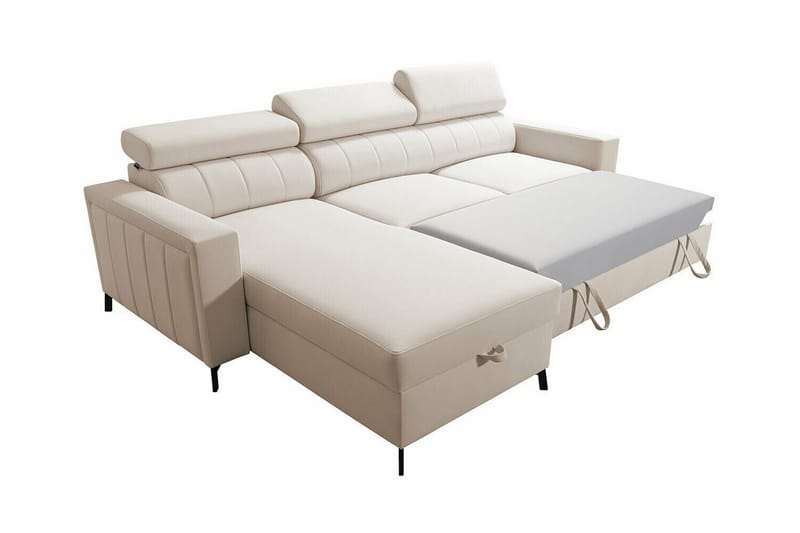 Galbally 3-seters Hjørnesovesofa - Beige - Møbler - Sofaer - Sovesofaer