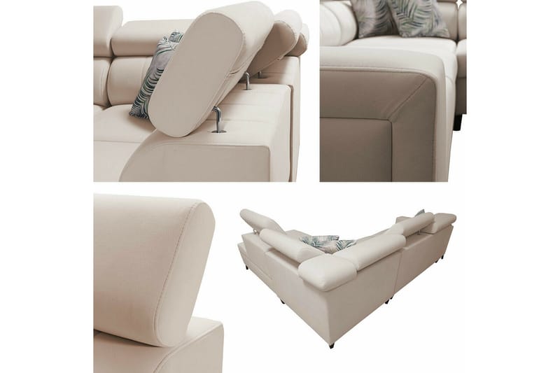 Galbally 3-seters Hjørnesovesofa - Beige - Sovesofaer - Hjørnesovesofa