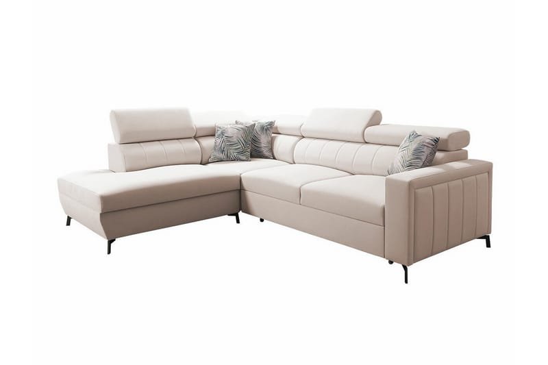 Galbally 3-seters Hjørnesovesofa - Beige - Sovesofaer - Hjørnesovesofa