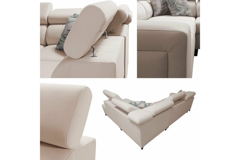 Galbally 3-seters Hjørnesovesofa - Grå/Lysegrå - Møbler - Sofaer - Sovesofaer