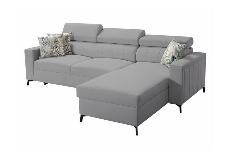 Galbally 3-seters Hjørnesovesofa - Lysegrå - Møbler - Sofaer - Sovesofaer