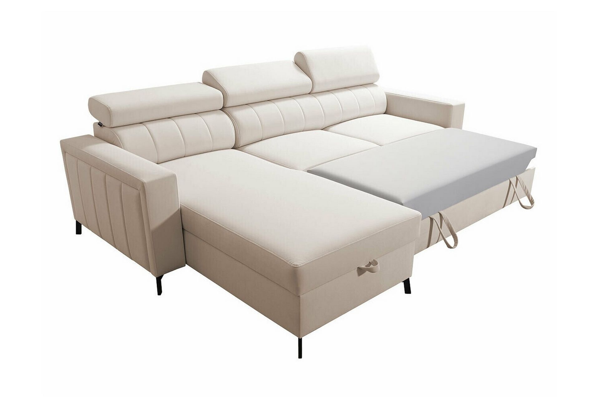 Galbally 3-seters Hjørnesovesofa - Lysegrå - Møbler - Sofaer - Sovesofaer