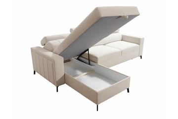 Galbally 3-seters Hjørnesovesofa - Lysegrå - Møbler - Sofaer - Sovesofaer