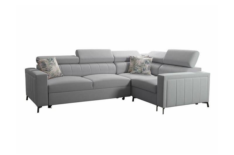 Galbally 3-seters Hjørnesovesofa - Lysegrå - Møbler - Sofaer - Sovesofaer