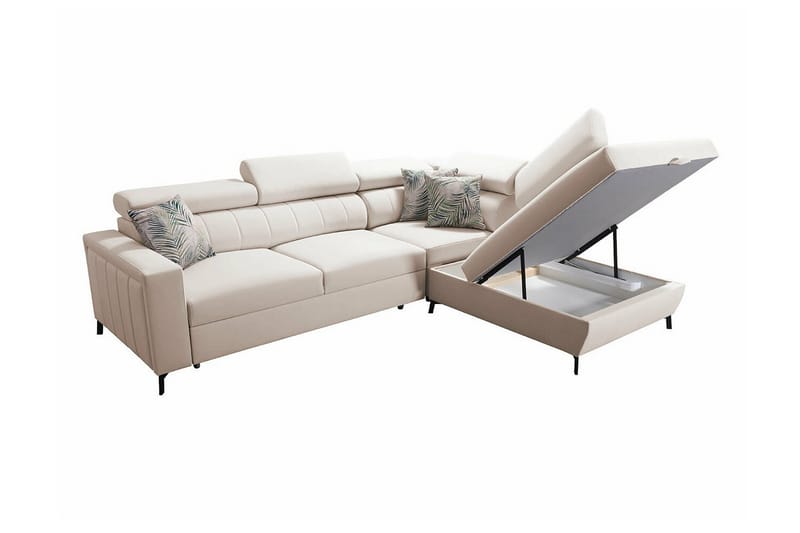 Galbally 3-seters Hjørnesovesofa - Lysegrå - Møbler - Sofaer - Sovesofaer