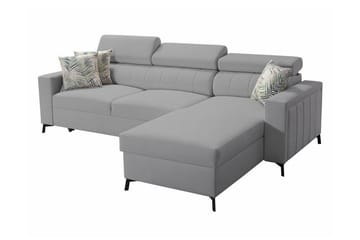 Galbally 3-seters Hjørnesovesofa - Lysegrå/Mørkegrå - Møbler - Sofaer - Sovesofaer