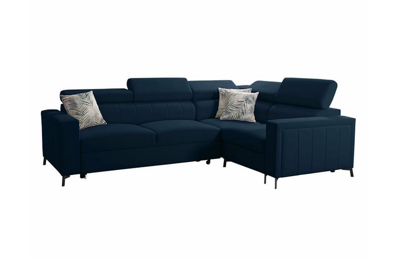 Galbally 3-seters Hjørnesovesofa - Mørkeblå - Møbler - Sofaer - Sovesofaer