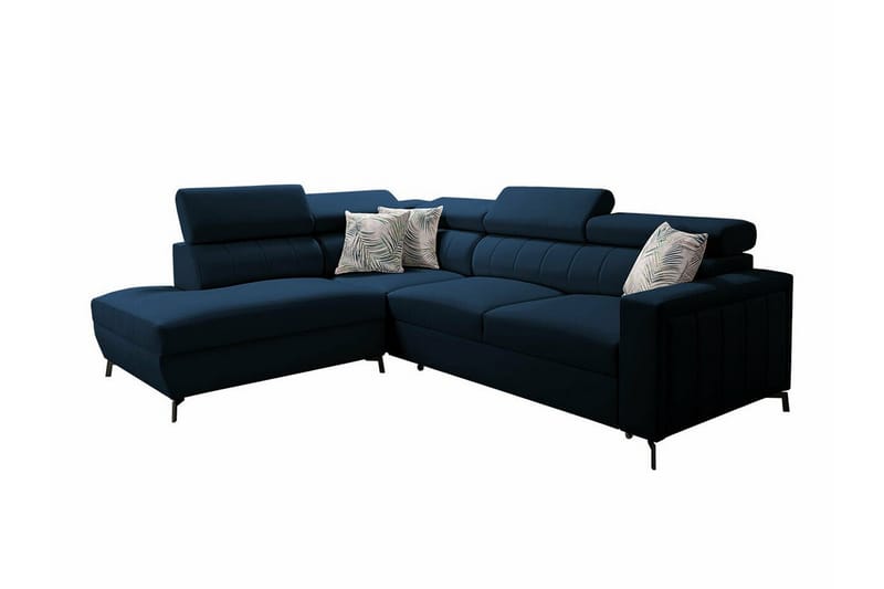 Galbally 3-seters Hjørnesovesofa - Mørkeblå - Møbler - Sofaer - Sovesofaer