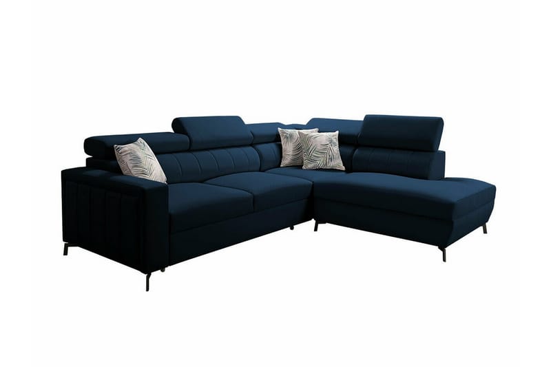 Galbally 3-seters Hjørnesovesofa - Mørkeblå - Møbler - Sofaer - Sovesofaer