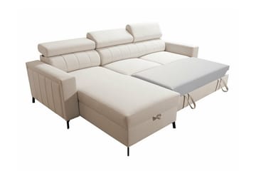 Galbally 3-seters Hjørnesovesofa - Mørkegrå - Møbler - Sofaer - Sovesofaer